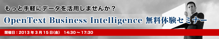 gȂf[^̉l "0" BƎyɃf[^p܂񂩁HOpenText Business Intelligence ̌Z~i[