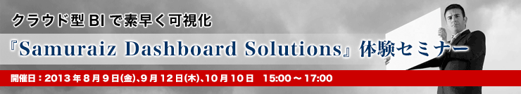 NEh^BIőf Samuraiz dashboard Solutions ̌Z~i[