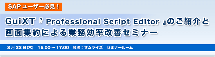 GuiXTwProfessional Script Editorx̂ЉƉʏWɂƖvZ~i[