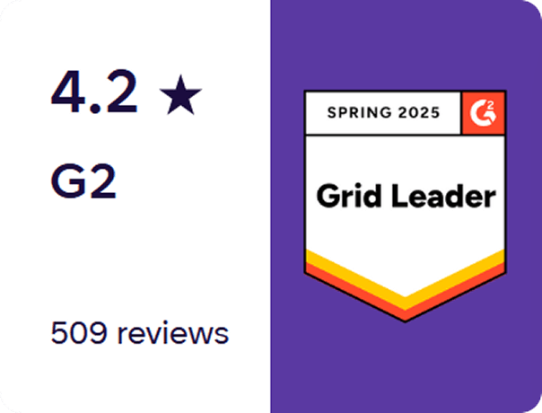G2 Grid Leader 4.2星評価と509レビュー