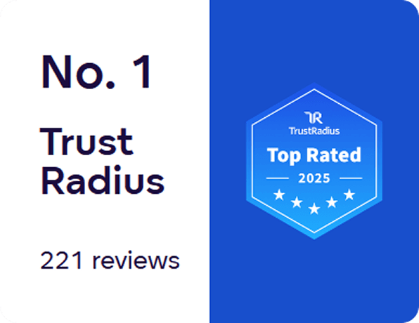 Trust Radius No.1 Top Rated 221レビュー