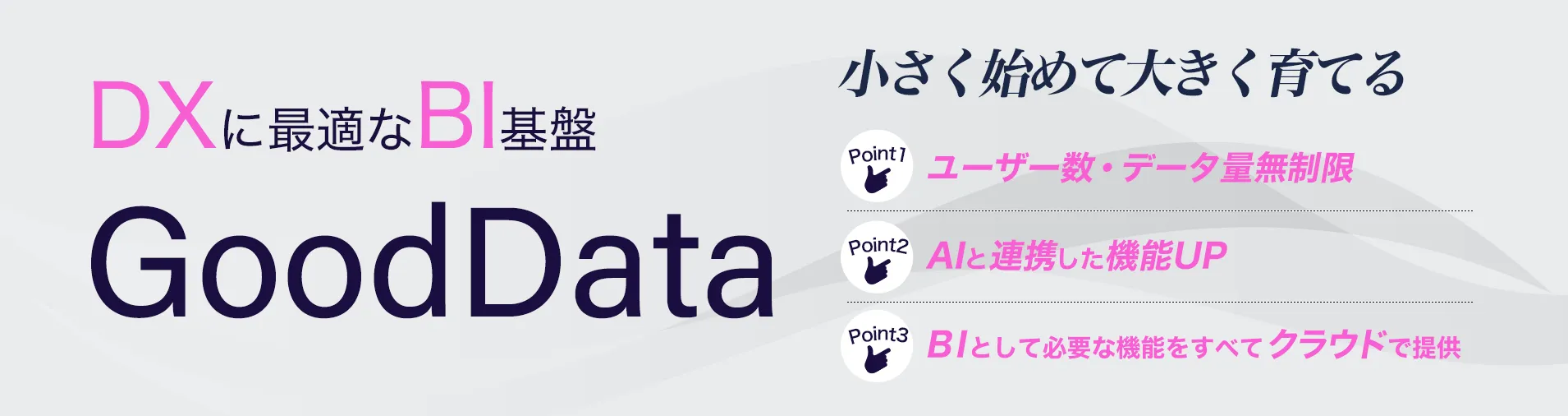 DX に最適な BI 基盤 GoodData「小さく始めて大きく育てる」
