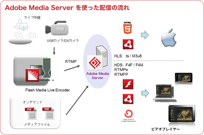 機能概要｜動画配信プラットフォーム Adobe Media Server｜サムライズ