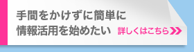 手間をかけずに簡単に情報活用を始めたい