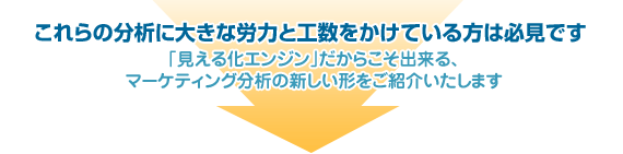 これらの分析に大きな労力と工数をかけている方は必見です