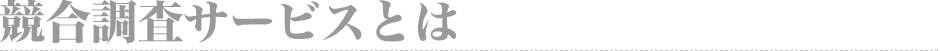 競合調査サービスとは